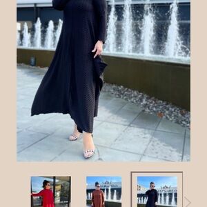 Black Asymmetrical A-Line Maxi Dress